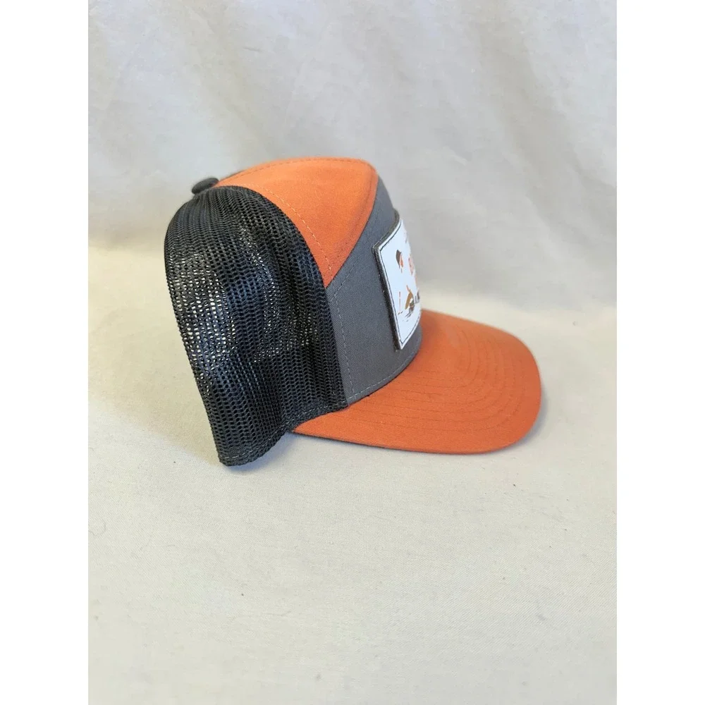 Richardson 168 Boundary Waters Prerolls Orange Grey Black Trucker Hat Mens OSFM